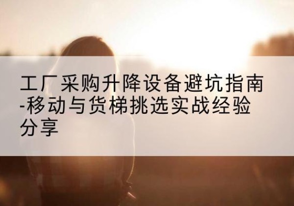四平移动式升降机怎么选-工厂采购升降设备避坑指南-移动与货梯挑选实战经验分享